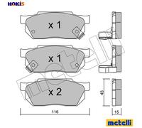 BRAKE PAD SET DISC BRAKE 22-0247-1 FOR HONDA CIVIC/MK/III/Hatchback/Shuttle/