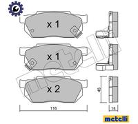 BRAKE PAD SET DISC BRAKE 22-0247-1 FOR HONDA CIVIC/MK/III/Hatchback/Shuttle/