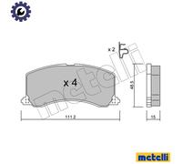 FRONT BRAKE PAD SET DISC BRAKE FITS: SUZUKI BALENO HATCHBACK 1.3 I 16V /1.6 I