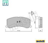 FRONT BRAKE PAD SET DISC BRAKE FITS: SUZUKI BALENO HATCHBACK 1.3 I 16V /1.6 I