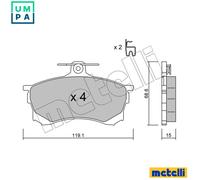 BRAKE PAD SET DISC BRAKE 22-0250-0 FOR MITSUBISHI 4G92 1.6L F8QT 1.9L 4cyl