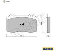 BRAKE PAD SET DISC BRAKE 22-0251-2 FOR SEAT IBIZA/II/Mk PEUGEOT FORD DS