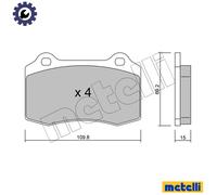 BRAKE PAD SET DISC BRAKE 22-0251-2 FOR SEAT IBIZA/II/Mk PEUGEOT FORD DS