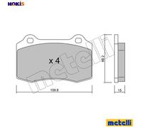BRAKE PAD SET DISC BRAKE 22-0251-2 FOR SEAT IBIZA/II/Mk PEUGEOT FORD DS