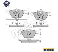 BRAKE PAD SET DISC BRAKE 22-0252-1 FOR MERCEDES-BENZ M272.943/944 3.0L 6cyl