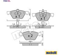 BRAKE PAD SET DISC BRAKE 22-0252-1 FOR MERCEDES-BENZ M272.943/944 3.0L 6cyl