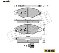 BRAKE PAD SET DISC BRAKE 22-0253-1 FOR RENAULT KANGOO/Express/Rapid NISSAN