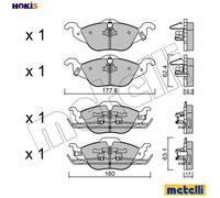 BRAKE PAD SET DISC BRAKE 22-0257-0 FOR VAUXHALL ASTRAVAN/Mk/IV OPEL 4cyl 1.7L
