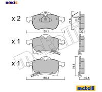 Brake pads 22-0258-0 METELLI for OPEL ASTRA G Hatchback ASTRA G Estate