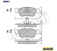 BRAKE PAD SET DISC BRAKE 22-0260-0 FOR BMW 3/E46/Convertible/Compact M52B20 2.8L