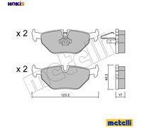 BRAKE PAD SET DISC BRAKE 22-0261-0 FOR SAAB MG BMW 3/E46/Convertible/Compact 9-5