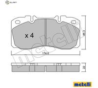 BRAKE PAD SET DISC BRAKE 22-0268-0 FOR IVECO DAILY/VI/Platform/Chassis/Van 3.0L