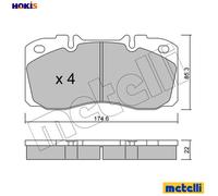 BRAKE PAD SET DISC BRAKE 22-0268-0 FOR IVECO DAILY/VI/Platform/Chassis/Van 3.0L