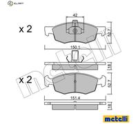 BRAKE PAD SET DISC BRAKE 22-0274-2 FOR FIAT PALIO DOBLO/MPV/Box/Body/MPV 1.2L