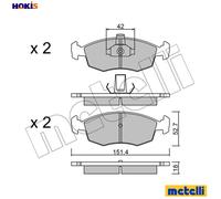 BRAKE PAD SET DISC BRAKE 22-0274-3 FOR FIAT 176A8.000 178E2.000/B5.000 1.2L