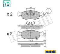 BRAKE PAD SET DISC BRAKE 22-0274-5 FOR FIAT LANCIA CHRYSLER 1.0L 2cyl PANDA 1.2L