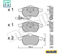 BRAKE PAD SET DISC BRAKE 22-0279-1 FOR VW SEAT FORD ATM/ADY 2.0L AWC/AJH 1.8L