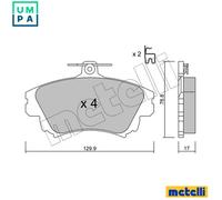 BRAKE PAD SET DISC BRAKE 22-0286-0 FOR MITSUBISHI CARISMA MIRAGE/VI COLT/CZC