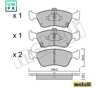 BRAKE PAD SET DISC BRAKE 22-0287-0 FOR TOYOTA 4A-FE 1.6L 2C-TE 2.0L 4cyl AVENSIS