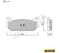 BRAKE PAD SET DISC BRAKE 22-0303-0 FOR FORD USA PROBE/II/Mk MAZDA MX-6 2.0L 6cyl