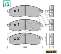 BRAKE PAD SET DISC BRAKE 22-0306-0 FOR NISSAN QX/MAXIMA/IV VQ25DE 2.5L 6cyl