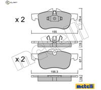 New Brake Pad Set, disc brake for MG ROVER:75,MG ZT,MG ZT- T,75 Sedan
