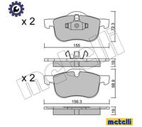 BRAKE PAD SET DISC BRAKE 22-0309-0 FOR VOLVO S80 S60 XC70/CROSS/COUNTRY/SUV 2.0L