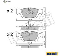 BRAKE PAD SET DISC BRAKE 22-0312-0 FOR BMW Z3/Roadster/E36 Z4/E85 N42B18 1.8L