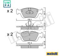 BRAKE PAD SET DISC BRAKE 22-0312-0 FOR BMW Z3/Roadster/E36 Z4/E85 N42B18 1.8L