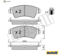 New Brake Pad Set, disc brake for CITROËN PEUGEOT:306,XSARA,206 CC,206 SW