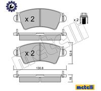 New Brake Pad Set, disc brake for CITROËN PEUGEOT:306,XSARA,206 CC,206 SW