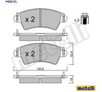 New Brake Pad Set, disc brake for CITROËN PEUGEOT:306,XSARA,206 CC,206 SW