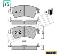 New Brake Pad Set, disc brake for CITROËN PEUGEOT:306,XSARA,206 CC,206 SW