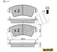 BRAKE PAD SET DISC BRAKE 22-0313-1 FOR PEUGEOT 206/Hatchback/SW/CC NFU 1.6L 4cyl