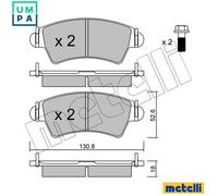 BRAKE PAD SET DISC BRAKE 22-0313-1 FOR PEUGEOT 206/Hatchback/SW/CC NFU 1.6L 4cyl