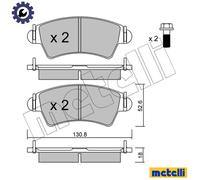 BRAKE PAD SET DISC BRAKE 22-0313-1 FOR PEUGEOT 206/Hatchback/SW/CC NFU 1.6L 4cyl