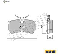 BRAKE PAD SET DISC BRAKE 22-0317-0 FOR FORD IKON/V FIESTA/VI FOCUS/Turnier 1.8L