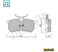 BRAKE PAD SET DISC BRAKE 22-0317-0 FOR FORD IKON/V FIESTA/VI FOCUS/Turnier 1.8L