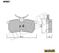 BRAKE PAD SET DISC BRAKE 22-0317-0 FOR FORD IKON/V FIESTA/VI FOCUS/Turnier 1.8L