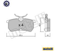 BRAKE PAD SET DISC BRAKE 22-0317-0 FOR FORD IKON/V FIESTA/VI FOCUS/Turnier 1.8L