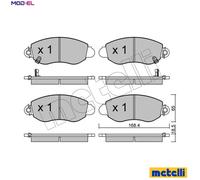 metelligroup 22-0320-0 - Made in Italy - Brake Pads