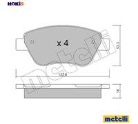 BRAKE PAD SET DISC BRAKE 22-0321-1 FOR FIAT IDEA DOBLO/Box/Body/MPV/MONOCAB 1.2L