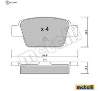 BRAKE PAD SET DISC BRAKE 22-0323-0 FOR ALFA ROMEO FIAT MULTIPLA BRAVO/II 1.2L