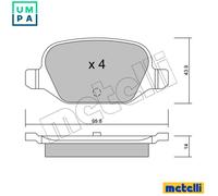 BRAKE PAD SET DISC BRAKE 22-0324-0 FOR FIAT 500 IDEA PUNTO PANDA/Hatchback/Van