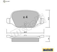BRAKE PAD SET DISC BRAKE 22-0324-0 FOR FIAT 500 IDEA PUNTO PANDA/Hatchback/Van
