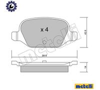 BRAKE PAD SET DISC BRAKE 22-0324-0 FOR FIAT 500 IDEA PUNTO PANDA/Hatchback/Van