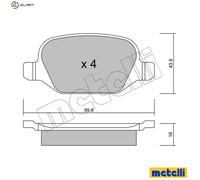 BRAKE PAD SET DISC BRAKE 22-0324-1 FOR ALFA ROMEO FIAT LANCIA 2.0L 4cyl 147 2.4L