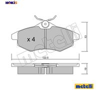 BRAKE PAD SET DISC BRAKE 22-0328-0 FOR CITROEN C3/II/Hatchback/Van C28HR 1.4L