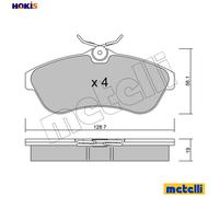 BRAKE PAD SET DISC BRAKE 22-0329-0 FOR CITROEN C3/Pluriel C2 KFV /KFU8HX 1.4L