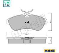 BRAKE PAD SET DISC BRAKE 22-0329-0 FOR CITROEN C3/Pluriel C2 KFV /KFU8HX 1.4L